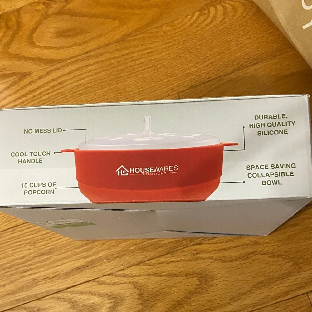 Collapsible Popcorn Popper - Red